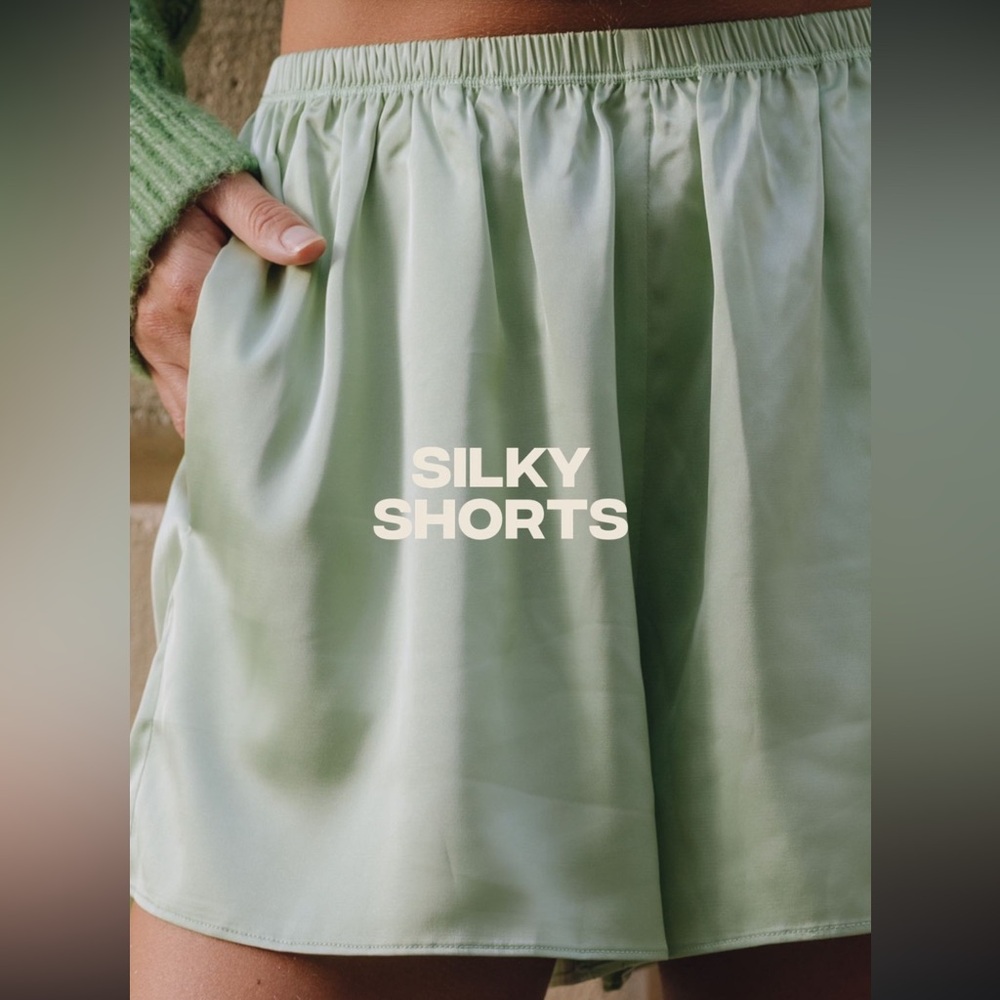 NWT Daily Drills Silky Shorts in Green